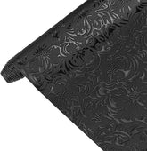 CraftsFabrics Retro Floral Leaf PU Embossed Faux Leather Roll Width for Bags, Hair Bow, Leather Wallets Making Upholstery Decoration